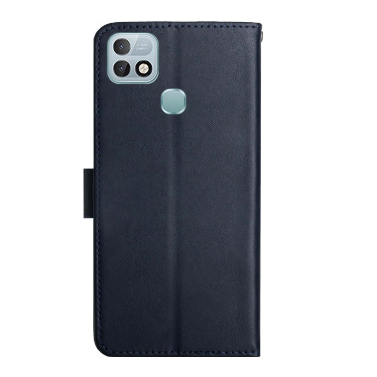 For Infinix Hot 10i/Smart 5 Pro Genuine Leather Fingerprint-proof Horizontal Flip Phone Case(Blue) Eurekaonline