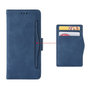 For Infinix Hot 11 2022 X675 Skin Feel Calf Texture Card Slots Leather Phone Case(Blue) Eurekaonline