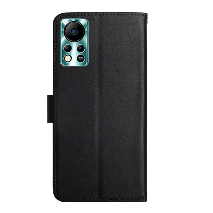 For Infinix Hot 11s NFC Genuine Leather Fingerprint-proof Horizontal Flip Phone Case(Black) Eurekaonline