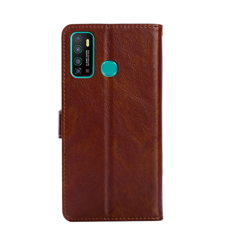 For Infinix Hot 9/Note 7 Lite/X655C Zipper Bag Leather Phone Case(Brown) Eurekaonline