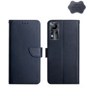 For Infinix Note 11 Genuine Leather Fingerprint-proof Horizontal Flip Phone Case(Blue) Eurekaonline