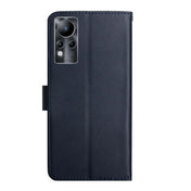 For Infinix Note 11 Genuine Leather Fingerprint-proof Horizontal Flip Phone Case(Blue) Eurekaonline