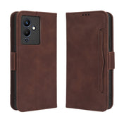 For Infinix Note 12 5G / Note 12 Pro 5G Skin Feel Calf Texture Card Slots Leather Phone Case(Brown) Eurekaonline