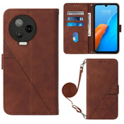 For Infinix Note 12 Pro 4G Crossbody 3D Embossed Flip Leather Phone Case(Brown) Eurekaonline