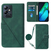 For Infinix Note 12i X6819 Crossbody 3D Embossed Flip Leather Phone Case(Dark Green) Eurekaonline