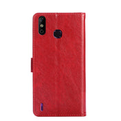 For Infinix Smart 4/X653 Zipper Bag Leather Phone Case(Red) Eurekaonline