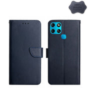 For Infinix Smart 6 Genuine Leather Fingerprint-proof Horizontal Flip Phone Case(Blue) Eurekaonline