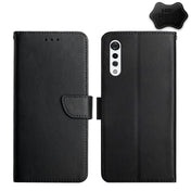 For LG Velvet 2 Pro Genuine Leather Fingerprint-proof Flip Phone Case(Black) Eurekaonline