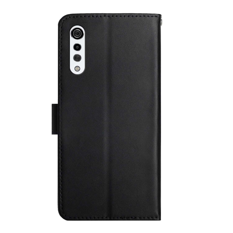 For LG Velvet 2 Pro Genuine Leather Fingerprint-proof Flip Phone Case(Black) Eurekaonline