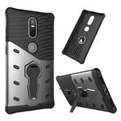 For Lenovo Phab2 Plus Shock-Resistant 360 Degree Spin Sniper Hybrid Case TPU + PC Combination Case with Holder(Black) Eurekaonline