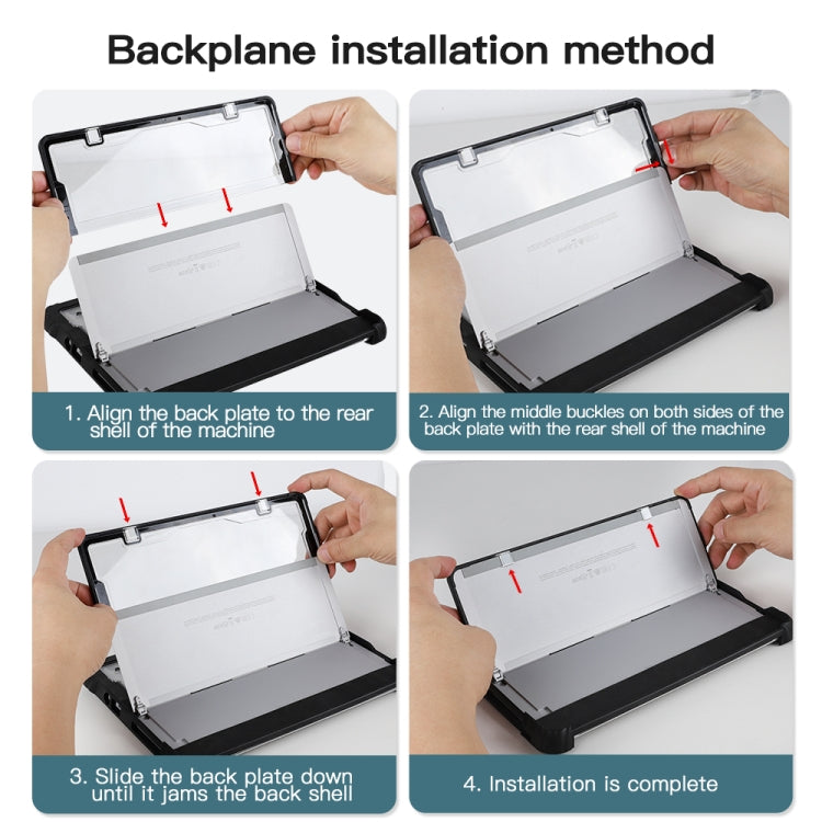 For MicroSoft Surface Pro 4 / 5 / 6 / 7 / 7+ Acrylic Transparent Hand Strap Laptop Case Eurekaonline