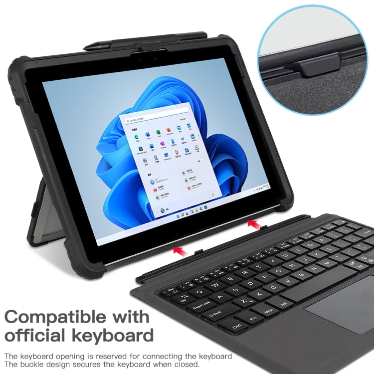 For MicroSoft Surface Pro 8 Acrylic Transparent Hand Strap Laptop Case Eurekaonline