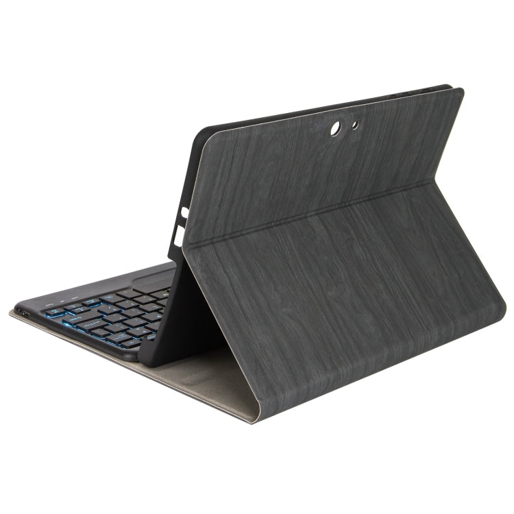 For Microsoft Surface Go 3 / 2 / 1 SFGOS Tri-color Backlit Tree Texture Bluetooth Keyboard Leather Case(Black + Black) Eurekaonline