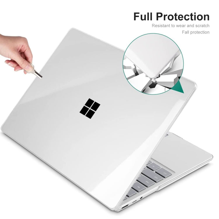 For Microsoft Surface Laptop 2/3/4/5 13.5 Cloth 1769/1867/1958/1950 ENKAY Hat-Prince Shockproof Crystal Hard Case(Black) Eurekaonline