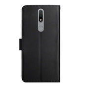 For Nokia 2.4 Genuine Leather Fingerprint-proof Horizontal Flip Phone Case(Black) Eurekaonline
