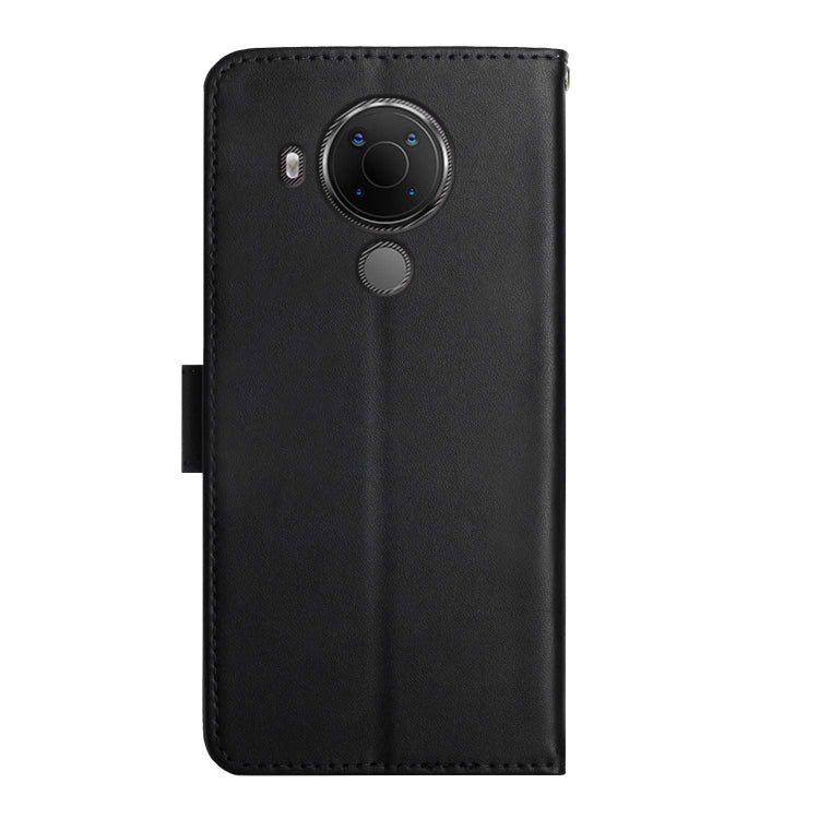 For Nokia 5.4 Genuine Leather Fingerprint-proof Horizontal Flip Phone Case(Black) Eurekaonline
