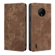 For Nokia C200 Anti-theft Brush Magnetic Leather Phone Case(Brown) Eurekaonline
