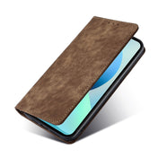 For Nokia C200 Anti-theft Brush Magnetic Leather Phone Case(Brown) Eurekaonline