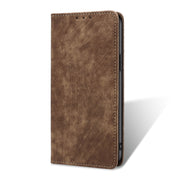 For Nokia C200 Anti-theft Brush Magnetic Leather Phone Case(Brown) Eurekaonline
