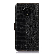 For Nokia C200 Crocodile Top Layer Cowhide Leather Phone Case(Black) Eurekaonline