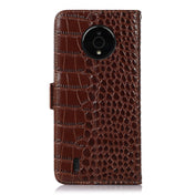 For Nokia C200 Crocodile Top Layer Cowhide Leather Phone Case(Brown) Eurekaonline