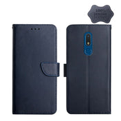 For Nokia C3 Genuine Leather Fingerprint-proof Horizontal Flip Phone Case(Blue) Eurekaonline