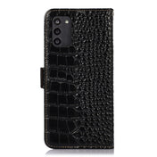 For Nokia G100 Crocodile Top Layer Cowhide Leather Phone Case(Black) Eurekaonline