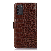 For Nokia G100 Crocodile Top Layer Cowhide Leather Phone Case(Brown) Eurekaonline