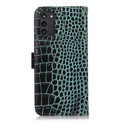 For Nokia G100 Crocodile Top Layer Cowhide Leather Phone Case(Green) Eurekaonline
