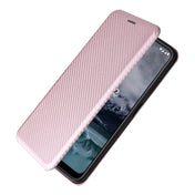 For Nokia G11 / G21 Carbon Fiber Texture Leather Phone Case(Pink) Eurekaonline