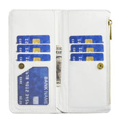 For Nokia G11 / G21 Diamond Lattice Zipper Wallet Leather Flip Phone Case(White) Eurekaonline