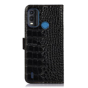 For Nokia G11 Plus Crocodile Top Layer Cowhide Leather Phone Case(Black) Eurekaonline