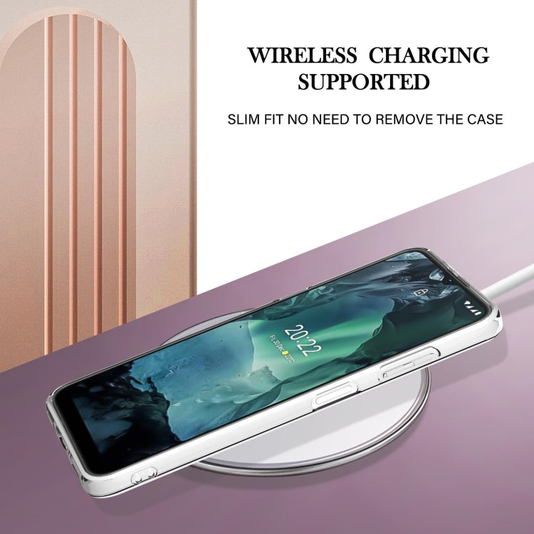 For Nokia G21 / G11 Electroplating Marble Pattern Dual-side IMD TPU Phone Case(Purple 001) Eurekaonline