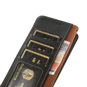 For Nokia G60 5G KHAZNEH Custer Genuine Leather RFID Phone Case(Black) Eurekaonline