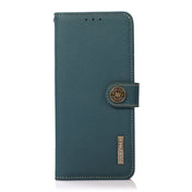 For Nokia G60 5G KHAZNEH Custer Genuine Leather RFID Phone Case(Green) Eurekaonline