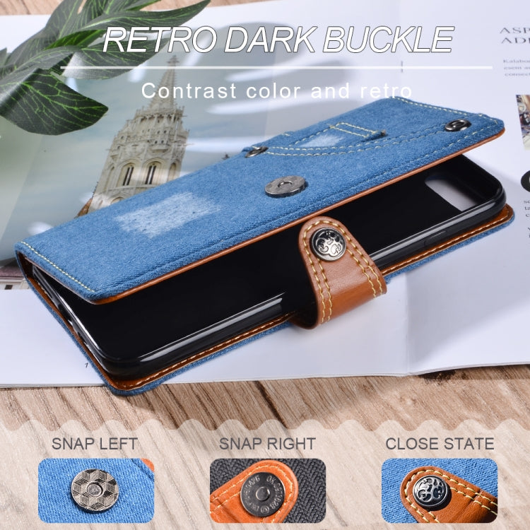 For Nokia X10 / X20 Denim Horizontal Flip Leather Case with Holder & Card Slot & Wallet(Dark Blue) Eurekaonline
