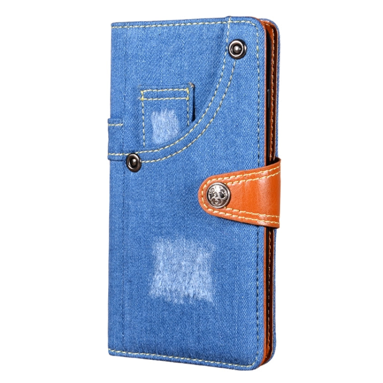 For Nokia X10 / X20 Denim Horizontal Flip Leather Case with Holder & Card Slot & Wallet(Dark Blue) Eurekaonline