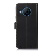 For Nokia X100 Crazy Horse Top Layer Cowhide Leather Phone Case(Black) Eurekaonline