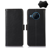 For Nokia X100 Crazy Horse Top Layer Cowhide Leather Phone Case(Black) Eurekaonline