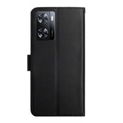 For OPPO A57 4G/A77 4G/Realme Narzo 50 5G/Realme V23 Genuine Leather Fingerprint-proof Horizontal Flip Phone Case(Black) Eurekaonline