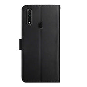 For OPPO A8 Genuine Leather Fingerprint-proof Horizontal Flip Phone Case(Black) Eurekaonline
