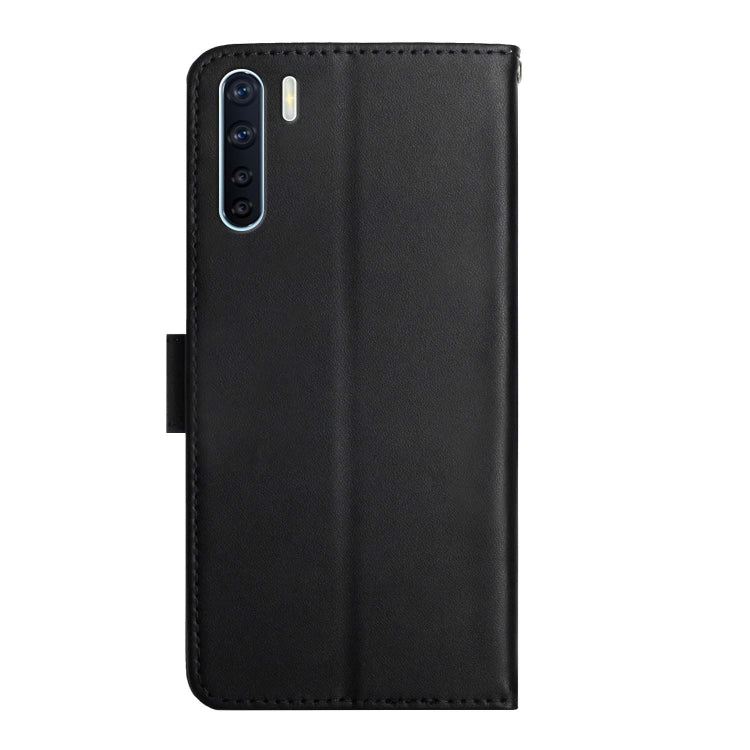For OPPO A91 Genuine Leather Fingerprint-proof Horizontal Flip Phone Case(Black) Eurekaonline