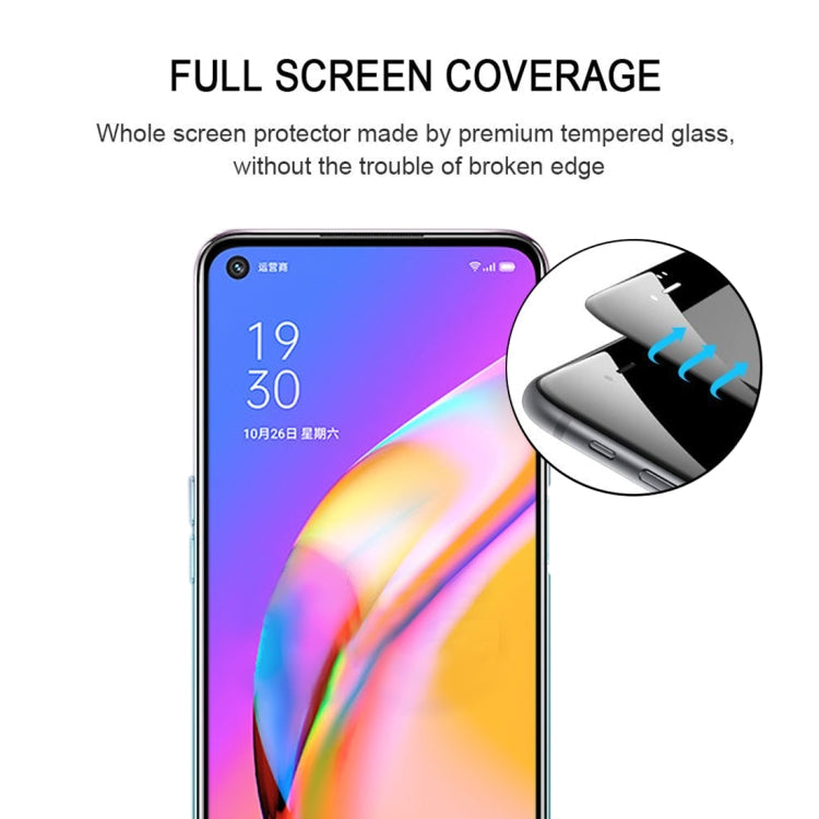 For OPPO A93 5G / A93s 5G Full Glue Full Cover Screen Protector Tempered Glass Film Eurekaonline