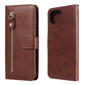 For OPPO F17 Pro / A93 Fashion Calf Texture Zipper Horizontal Flip Leather Case with Holder & Card Slots & Wallet(Brown) Eurekaonline