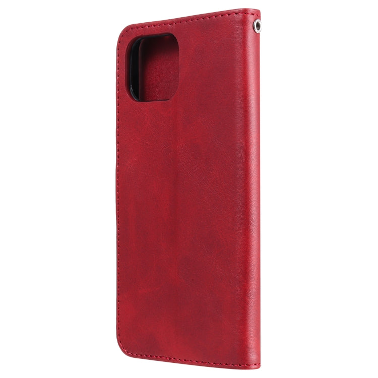 For OPPO F17 Pro / A93 Fashion Calf Texture Zipper Horizontal Flip Leather Case with Holder & Card Slots & Wallet(Red) Eurekaonline