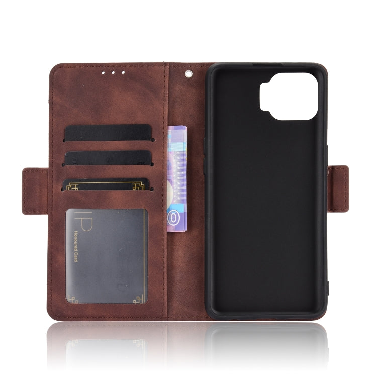 For OPPO F17 Pro / A93 / Reno4 Lite Wallet Style Skin Feel Calf Pattern Leather Case with Separate Card Slot(Brown) Eurekaonline