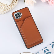 For OPPO F17 Pro & A93 Skin Feel PU + TPU + PC Back Cover Shockproof Case with Card Slots & Holder & Photo Frame(Brown) Eurekaonline