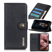 For OPPO F17 Pro KHAZNEH Cowhide Texture Horizontal Flip Leather Case with Holder & Card Slots & Wallet(Black) Eurekaonline