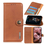 For OPPO F17 Pro KHAZNEH Cowhide Texture Horizontal Flip Leather Case with Holder & Card Slots & Wallet(Brown) Eurekaonline