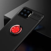 For OPPO F17 Pro Metal Ring Holder 360 Degree Rotating TPU Case(Black+Red) Eurekaonline